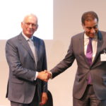 François Guinot, Président du GID, et Fathallah Sijilmassi, Secrétaire général de l’Union pour la Méditerranée (UPM)