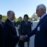 François Guinot, Président du GID, souhaite la bienvenue au Prince Albert II de Monaco